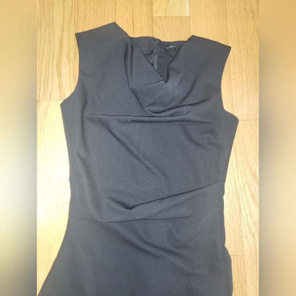 NWT MARCIANO GUESS DRAPED COWL NECK LITTLE BLACK DRESS SIZE IT 38 /US XS - Picture 7 of 7